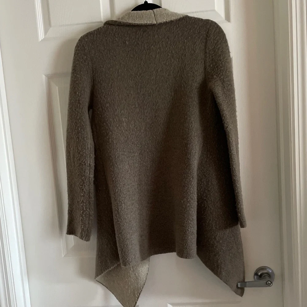ZARA Knit Drape Two Toned Cardigan - Picture 3 of 5